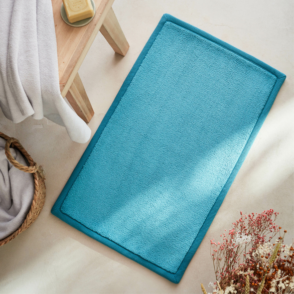 TAPIS DE BAIN TURQUOISE