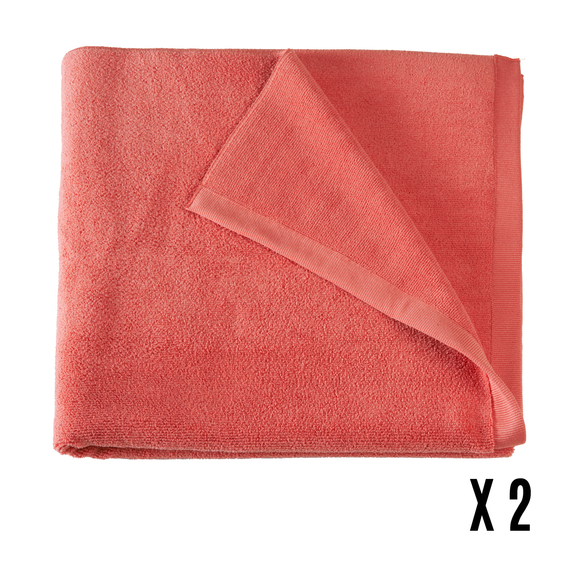 Image sur DRAP EPONGE CORAIL - LOT DE 2