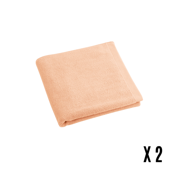 Image sur SERVIETTE MAINS EPONGE PÊCHE - LOT DE 2