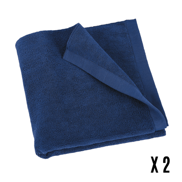 Image sur DRAP EPONGE BLEU MARINE - LOT DE 2